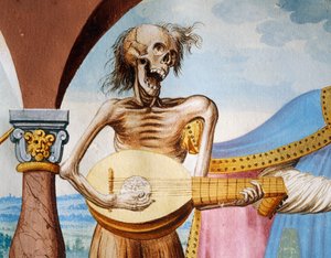 La Mort jouant de la mandole (détail)