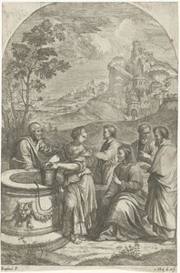 Christ et la femme samaritaine - Nikolaas van Hoy