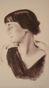 Portrait de la poétesse Anna Akhmatova - Nikolai Adrianovich Tyrsa