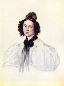 Portrait de Camilla Ivasheva Le Dantieau, épouse du décembriste Vasily Ivashev