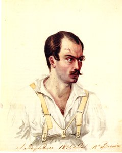 Portrait du décembriste Alexandre Ivanovitch Yakubovitch 1792-1845, 1831