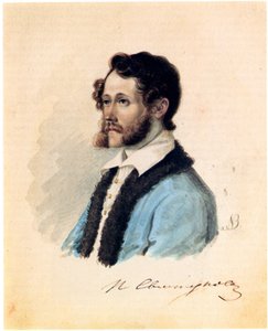 Portrait du décembriste Piotr Svistunov 1803-1889, 1836
