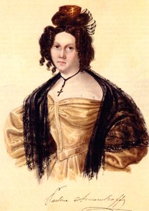 Portrait de Prasovya Annenkova, épouse du décembriste Iwan Annenkow