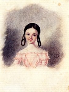 Portrait de Sofia Muravyova, fille du décembriste Nikita Muravyov, 1833-1835