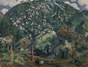 Pommier en pleine floraison - Nikolai Astrup