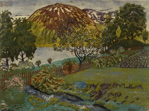 Nuit de juin dans le jardin - Nikolai Astrup
