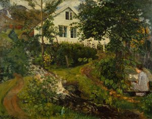 La vieille ferme du presbytère, avant 1908 - Nikolai Astrup