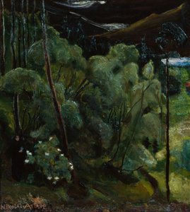 Femme dans la forêt - Nikolai Astrup