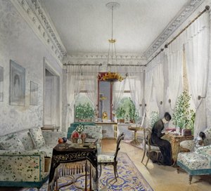 Intérieur de la maison Lopuchin - Nikolai Ivanovich Tichobrazov