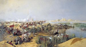 Troupes russes traversant la rivière Amou-Daria, 1873-1889