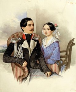 Portrait du comte Jakov Karlovich Sievers et de la comtesse Vera Mikhaylovna