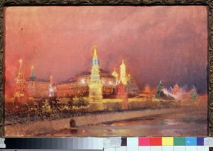 Illumination du Kremlin de Moscou - Nikolai Nikolaevich Gritsenko