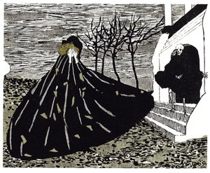 Automne Illustration pour le magazine Mir Iskusstva, 1902