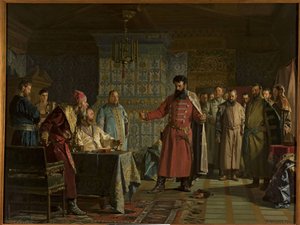 La querelle de Zakhary Petrovich Lyapunov avec le tsar Vassili IV Chouiski au Kremlin