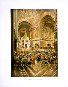 Consécration de la cathédrale du Christ-Sauveur. Couronnement de l