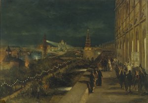 Illumination de Moscou à l