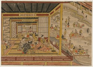 Maison de thé au bord de la rivière Kamo à Kyoto