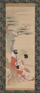 La Jeune Fille de Brine Matsukaze, début du 18ème siècle