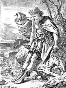 Ulysse sur Ogygie, 1864 - Noel Paton