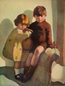 Ian et Rosemary, vers 1923 - Norah Neilson Gray