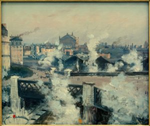 Le Pont de l’Europe et la gare Saint-Lazare