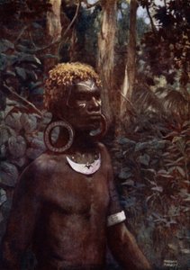 Un autochtone de Rubiana, Îles Salomon