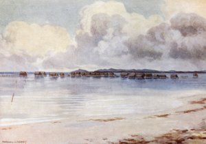 Village marin, Tupusuli, Nouvelle-Guinée britannique