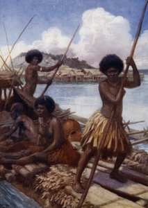 En route pour le marché, Nouvelle-Guinée britannique - Norman Hardy
