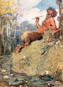 Le Dieu et le roseau (lithographie couleur) - Norman Mills (after) Price