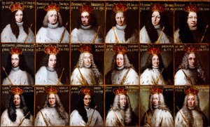 Armoiries de la République de Gênes et portraits des Doges - Northern Italian School