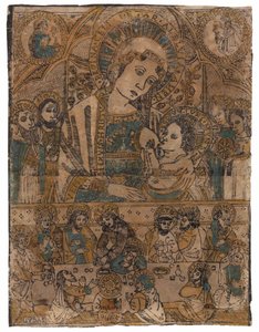 Madonna lactans avec la Cène - Northern Italian School