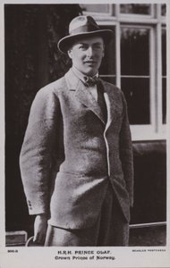 Prince Olaf, prince héritier de Norvège, plus tard roi Olav V - Norwegian Photographer