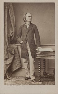 Portrait du compositeur Franz Liszt 1811-1886, vers 1870 - Numa Blanc