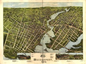 Vue de Bridgeport, Connecticut 1875