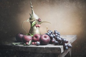 Fruits rustiques et dallah - OSAMA OMAR ALIE