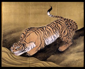 Tigres dans un Paysage