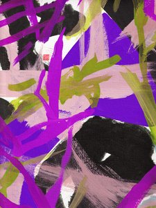 Floral violet Zen, 2023