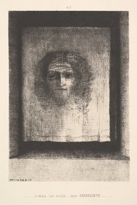 Un voile, une image imprimée - Odilon Redon