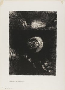 Et toutes sortes de créatures effrayantes surgissent, planche 8 de 10 - Odilon Redon