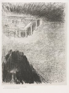 Et moi, Jean, vis la ville sainte, la nouvelle Jérusalem, descendre de Dieu, du ciel - Odilon Redon