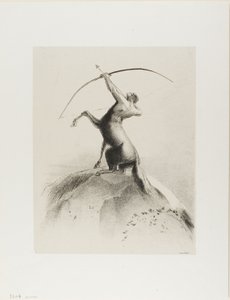 Centaur visant les nuages - Odilon Redon