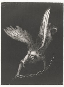 Ange avec une chaîne dans ses mains, Après cela je vis descendre du ciel un ange qui avait la clé de l