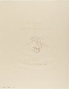 Frontispice/Platine de titre pour la Tentation de Saint Antoine