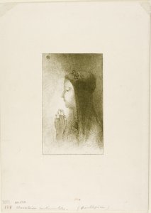 Frontispice pour Chevaleries Sentimentales par Ferdinand Hérold, 1893 - Odilon Redon
