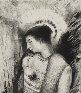 Voici la Bonne Déesse, la Mère Idaéenne des Montagnes, planche 15 de 24 - Odilon Redon