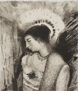 Voici la bonne déesse, la mère idéenne des montagnes, planche 15 de 24 - Odilon Redon