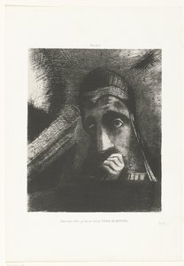 Je vis dans mon rêve un visage mystérieux dans le ciel