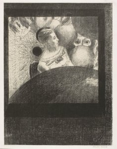 Dans les sphères (Le souffle qui guide les créatures vivantes est aussi dans les SPHÈRES), planche 5 de 6 de À Edgar Poe - Odilon Redon