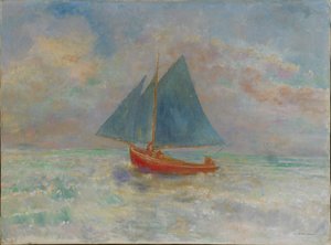 Le Bateau rouge, vers 1910