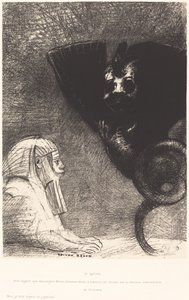 Le Sphynx...mon regard que rien ne peut dévier, demeure tendu à travers les choses sur un horizon inaccessible. La Chimère: Moi, je suis légère et joyeuse